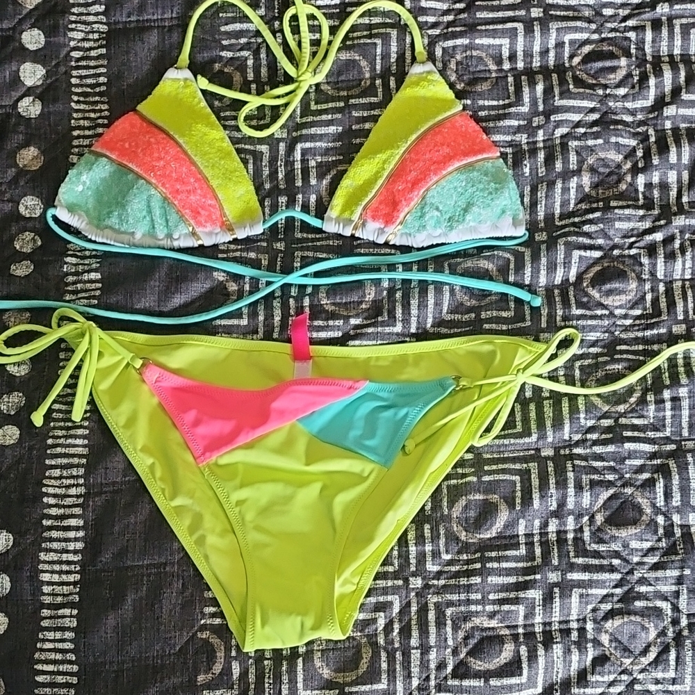 Victoria's Secret Neon Bikini Set